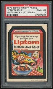 1973 Topps Wacky Packages Liptorn Soup 1st Series White Back PSA 8 *7301 - Picture 1 of 2