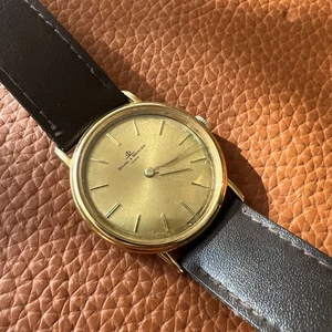 Baume Mercier Men’s Movement 17j 1050 Recased In Gold Tone 34.25MM Case Running - Picture 1 of 21