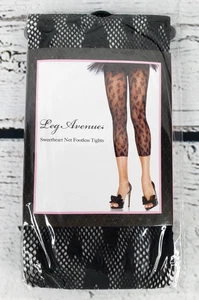 Leg Avenue 7309 Sweetheart Net Footless Tights - NEW - Picture 1 of 2