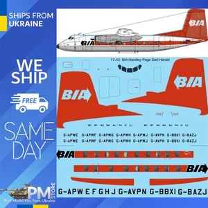 26Decals 72-02 1/72 BIA British Island Airways Handey Page Herald Laser Decal - Bild 1 von 2