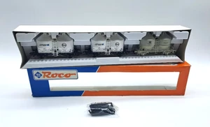 Roco 1:87 H0 44035 juego de vagones vagones de silo de cemento Ucs 3 piezas de DB en embalaje original - Imagen 1 de 4