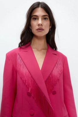 Blazer Coast Kara Rosa Grande Nuevo con Etiquetas con Flecos - Rosa Talla:8 PVP:159,00 EUR Foto 1 de 4