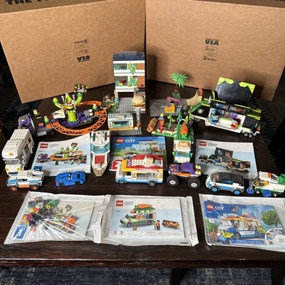 Huge Lego City Lot Gaming Truck, Food Truck Carnival Ride & More - Image 1 of 4