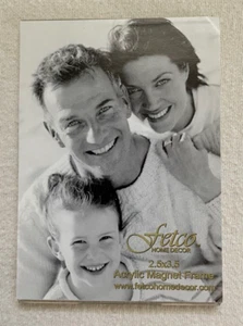 Fetco MAGNET FOTORAHMEN 2,5"" x 3,5"" ACRYL ""Slipperfoto ein"" WOHNDEKOR - Bild 1 von 5