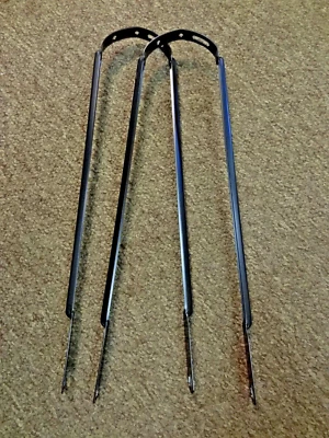 2 suportes pretos para-lamas de bicicleta 26 polegadas se encaixam na maioria dos balões de montagem de eixo 26 x 2,125 #C - Imagem 1 de 3