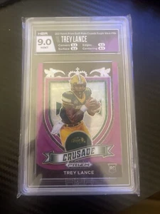 2021 Panini Prizm Draft Picks Kreuzzug lila Welle Baumlanze - Bild 1 von 2