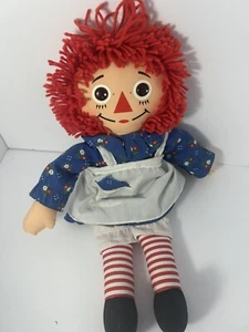 Vintage Raggedy Ann Cloth Doll Hasbro 18'' Rag Doll Dress Apron 1987 - Picture 1 of 4