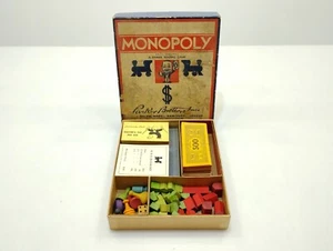 Vintage Monopoly Game 1941-1946 (WWII) Wood Tokens Houses and Hotels - No Board - Picture 1 of 14
