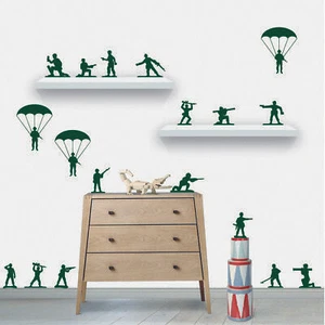 X22 ARMEE SPIELZEUGSOLDATEN Packung - abnehmbare Vinyl-Wandtattoo Aufkleber Wohndeko Kunst - Bild 1 von 8