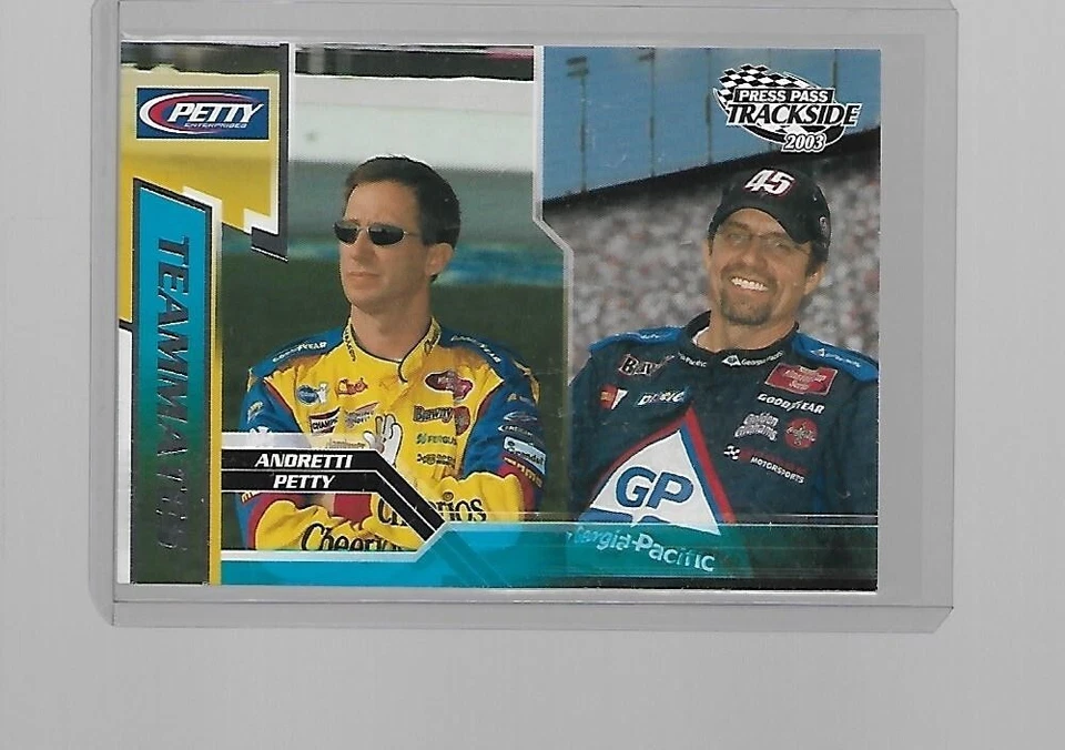 2004 PRESS PASS TRACKSIDE RACING TEAMMATES ANDRETTI / PETTY #77 - Image 1 of 1