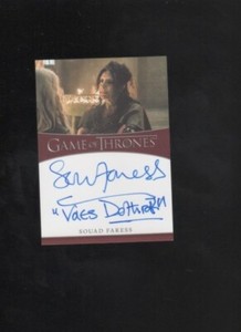 2022 Game of Thrones Complete Series vol 2 Souad Faress inscription autograph