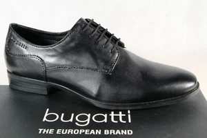 Bugatti Men Lace-up Shoes Sneakers Black 44601 - Picture 1 of 8