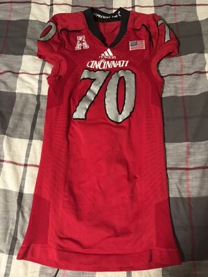 Adidas Cincinnati Bearcats Brandon Mitchell Football Jersey Red AAC - Image 1 of 4