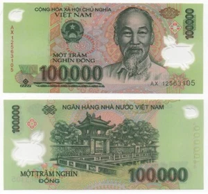 Vietnam - 100000 Dong 2012 UNC Polymer Lemberg-Zp - Picture 1 of 1