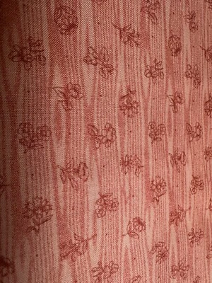 Traditions Circa 1880 被子织物 Northcott 2238-22 三文鱼粉色花卉 — 第 1/4 张图片