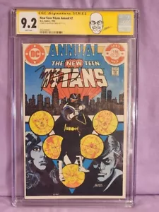 New Teen Titans Annual #2 SIGNED by Marv Wolfman 9.2 CGC - 1st app Vigilante - Picture 1 of 3