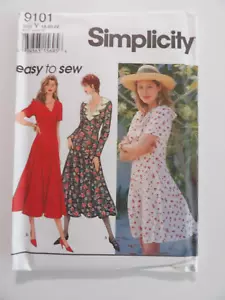 Simplicity 9101 Princess Seamed Dress Misses Size 18-20-22 Uncut Sewing Pattern - Picture 1 of 3