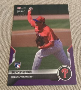 SPENCER HOWARD Phillies 2021 Topps Now Purple RC 17/25 RTOD Road to Opening Day
