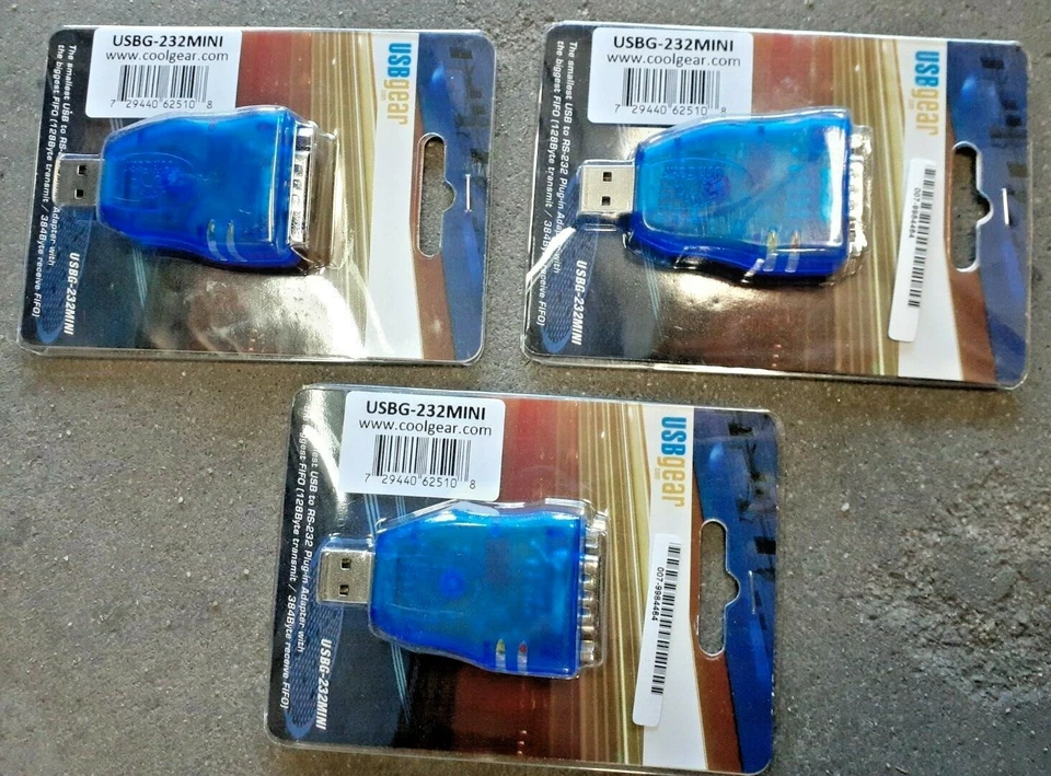 USBgear USB to RS232 Plug-in Adapter, USBG-232MINI - Image 1 of 2