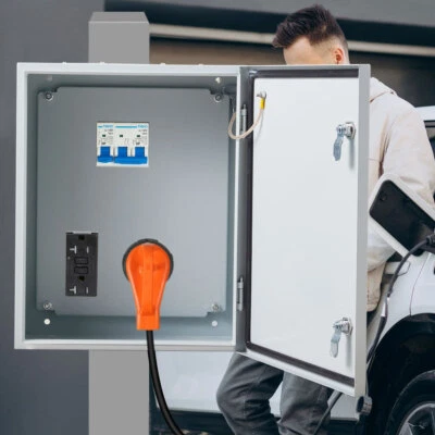 Electric Enclosure Wall Mounted Box Distribution Case Steel Metal Outdoor Indoor