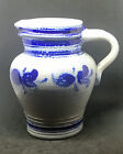Vintage German Blue Salt Glazed Stoneware 1 2 05 Litre Jug