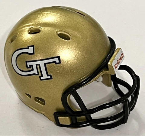 Georgia Tech Yellow Jackets Riddell Pocket Pro Mini Helmet Revolution Style Cover