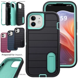 Für Apple iPhone 12/Pro/Pro Max Schutzhülle Mini Kickstand 3in1 Schicht Cover - Bild 1 von 48