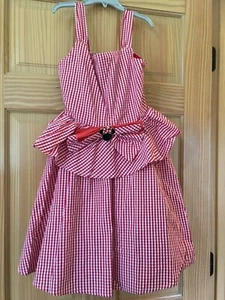 NWT DISNEY Store Minnie Mouse fancy Party Dress Girls Gingham many sizes - Picture 1 of 2