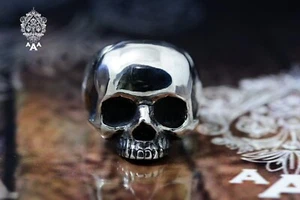 Anillo Calavera Plata Calavera Anillo Plata 925 Anillo Motociclista Calavera Anillo Grande Anillo Motociclista - Imagen 1 de 5