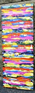 24"x9,5" ORIGINAL SIGNIERTE URBANE WANDKUNST/ACRYL AUF KARTON. READY TO HANG! - Bild 1 von 6