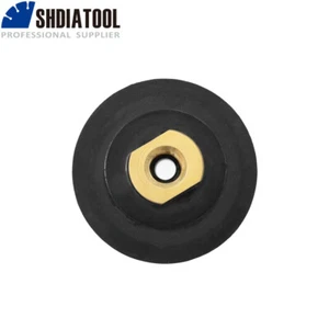 1 St. 3-Zoll-Gummi-Rückenpolster zum Schleifen von Diamant-Polierpads M14-Träger - Picture 1 of 5