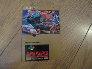 Street Fighter 2 SNES Super Nintendo manual - Imagen 1 de 2