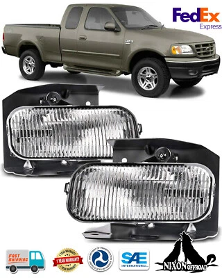 Fog Lights For 1999-2003 Ford F-150 Expedition Driving Bumper Front Lamps Set - Image 1 of 4