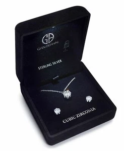 giani bernini collana pendente zirconi con scatola illuminata registrabile 2 pezzi - Foto 1 di 3