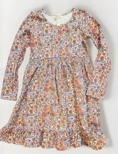 Matilda Jane Girls Floral Multicolor Knit Lap Dress Size 12 New - Picture 1 of 1