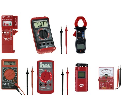 REV digital Multimeter Temperaturmessung Vielfachmessgerät LCD 