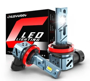 4x H8 H9 H11 LED Headlight Bulb Kit High Low Beam Super Bright 6500K Xenon White - Picture 1 of 11