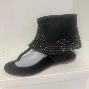 Aqua Roc Shoes Four Eyed Lace Sandals Eu 39 Color studded thong sandals Black - Picture 1 of 9