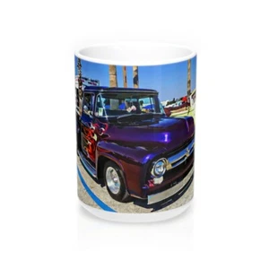 Gift for Gearheads 56 Ford Truck Hot Rod Coffee Mug, 15oz Car Guy Gift Vintage - Picture 1 of 6