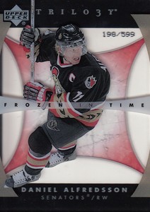 2005-06 Upper Deck Trilogy Senators Hockey Card #146 Daniel Alfredsson FIT/599
