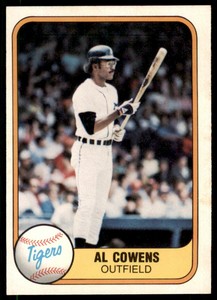 1981 Fleer Al Cowens . Detroit Tigers #471