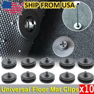 10SETS Car Mat Carpet Clips Fixing Grips Clamps Floor Holders For Ford/Chevrolet - Picture 1 of 6