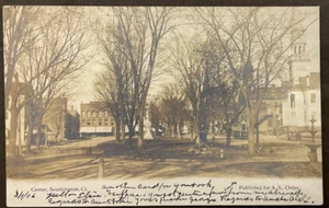 Southington CT  Real Photo Postcard of the Center of Southington SHIPS FREE - Picture 1 of 2
