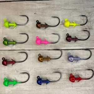 PLANTILLA DE CABEZA DE BALA YOUNGBUCKLURES ""HACEDOR DE DINERO"" 1/4 OZ PARA PESCA DE BABAS REDFISH - Imagen 1 de 28