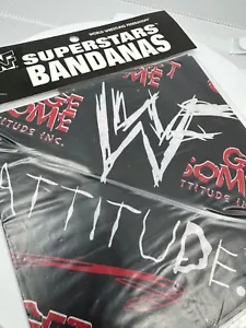 WWF WWE Officially Licensed ATTITUDE ERA BANDANA -BRAND NEW-COME GET SOME - Picture 1 of 8