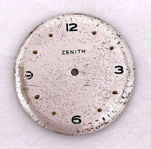 Zenith vintage dial hand manual esfera recambio spare parts relojero 30 mm 3WC - Picture 1 of 2