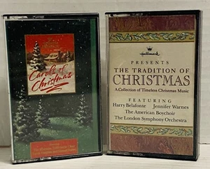 Vintage Set Hallmark Cassette Tapes Christmas Traditional Music & Carols 1989 - Picture 1 of 8