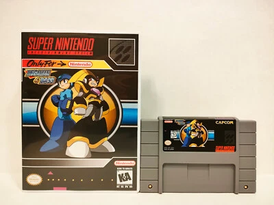 Megaman & Bass (Rockman & Forte) for Super Nintendo (SNES) with Battery Save - Image 1 of 2