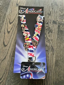 Disney Americana Deluxe Trading Starter 8-Pin Set with Lanyard NEW - Picture 1 of 6