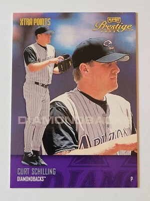 2003 Playoff Prestige Xtra Points Purple 007/150 Curt Schilling #92 Diamondbacks - Image 1 of 2
